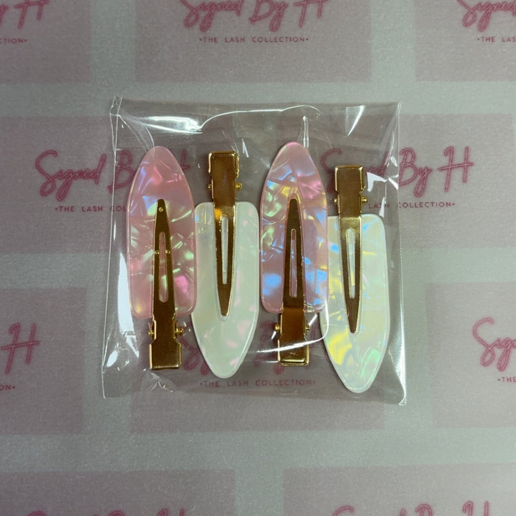 Pearlescent Creaseless Clips