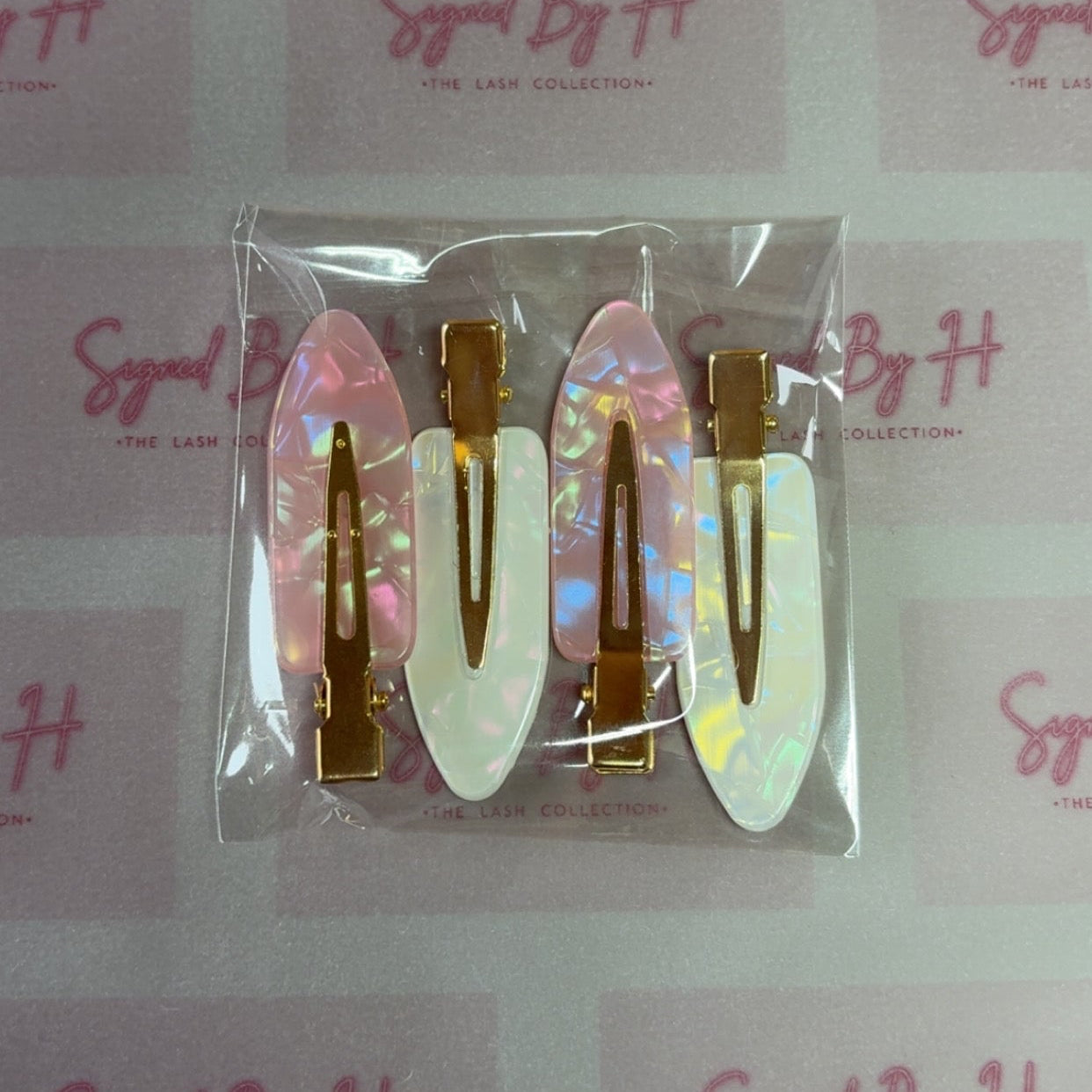 Pearlescent Creaseless Clips