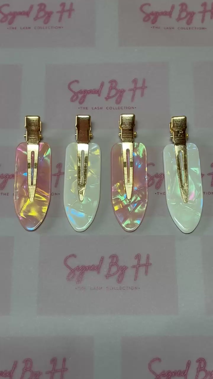 Pearlescent Creaseless Clips